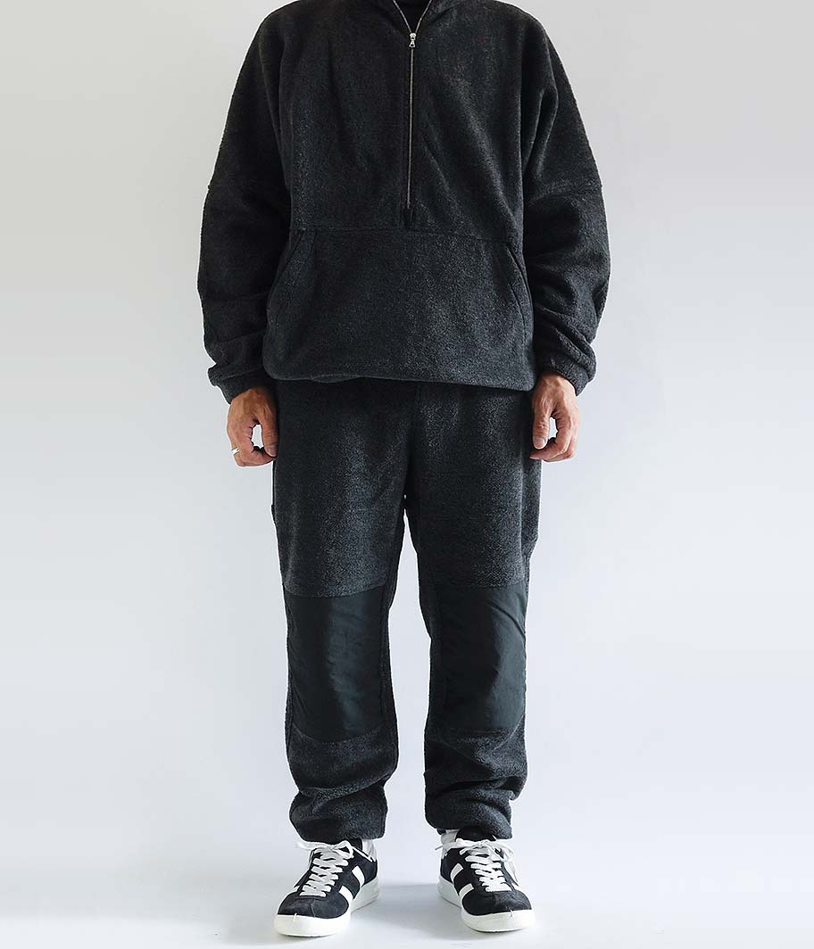 KAPTAIN SUNSHINE Wool Cashmere Fleece Easy Pants [MID GRAY