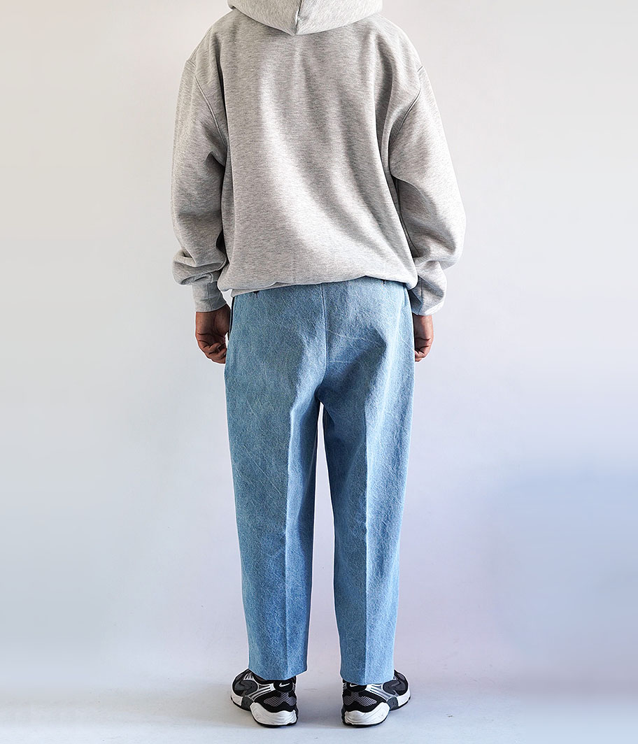 NEAT Bleach Wash Denim Beltless [BLUE] - Fresh Service NECESSARY