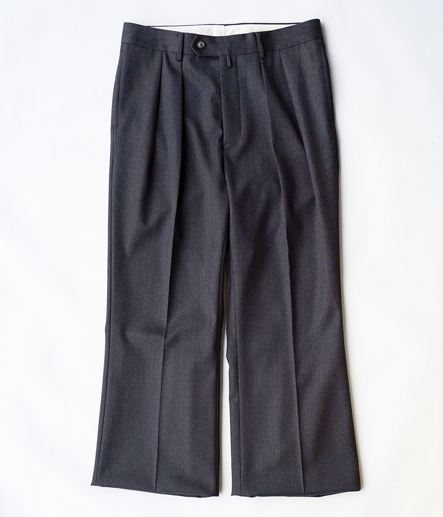 NEAT Back Satin Gabardine Flare [GRAY] - Fresh Service NECESSARY