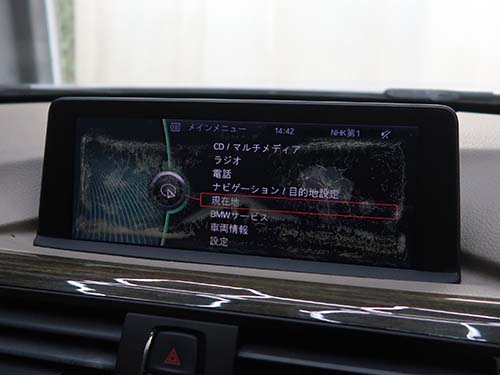 BMW F30 モニター交換｜モニター劣化を純正中古品で交換修理