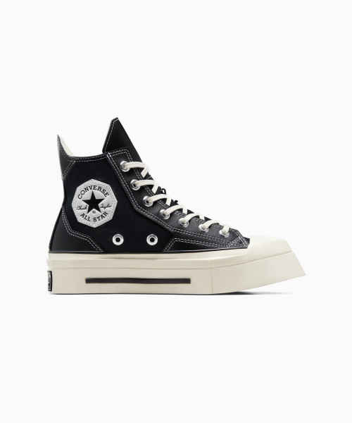 Chuck 70 De Luxe Squared BLACK HI CUT – raretem.shop