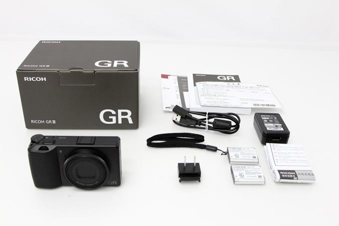 GR III シャッター回数50回以下 予備純正バッテリー付き K1385-2C4
