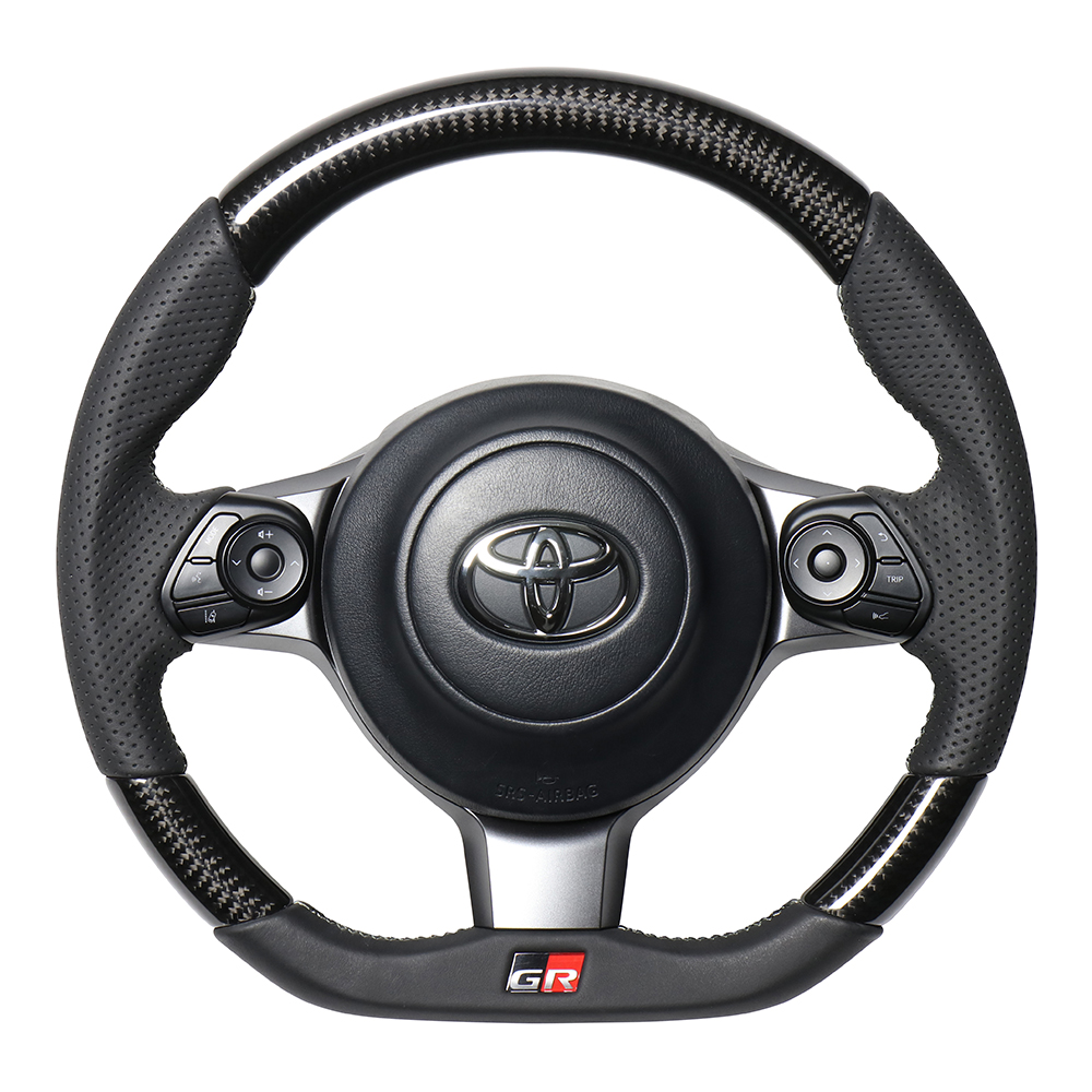 GAZOO Racing ステアリングホイール GRロゴ Brand New Universal Toyota Gazoo Racing GR Sport Turbo Car 3D Logo