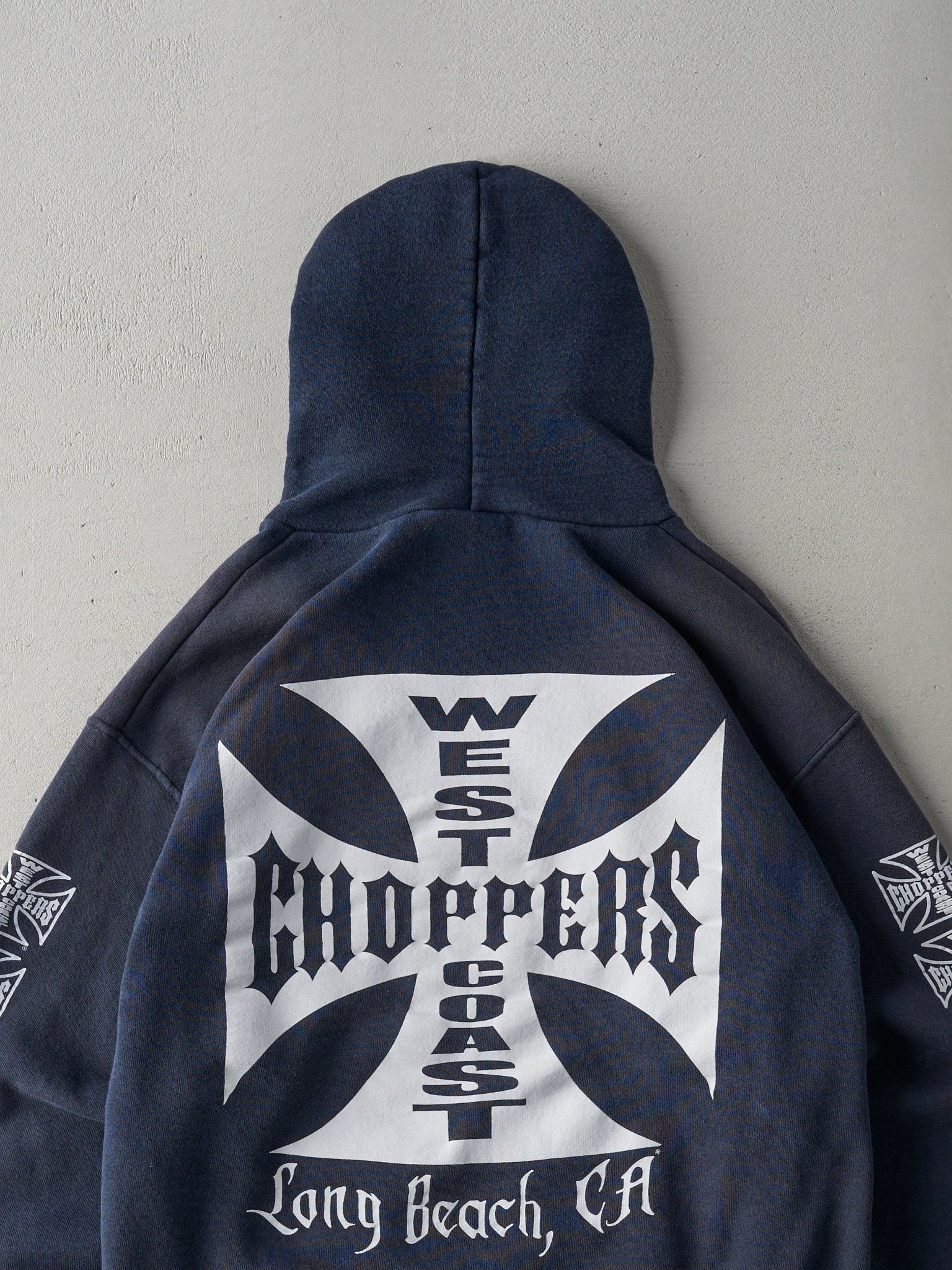 Vintage 90s Navy West Coast Choppers Hoodie (M) – Rebalance Vintage