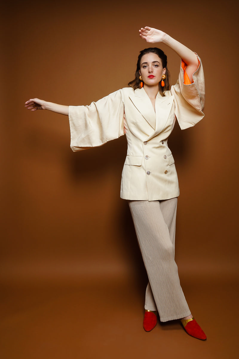 Vintage Jean Paul Gaultier Double Breasted Kimono Sleeve Jacket