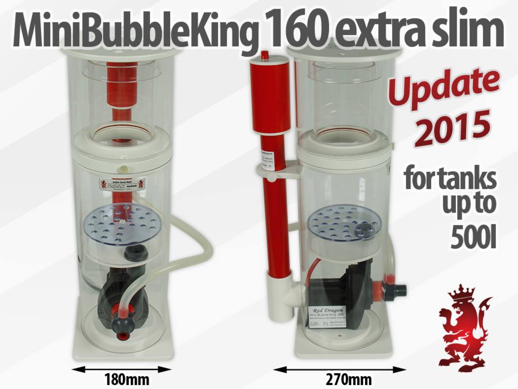 New, extra slim Mini Bubble King 160 VS12 skimmer | Reef Builders