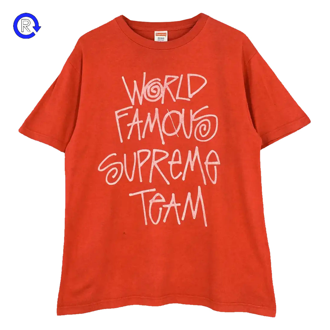 Supreme Red World Famous Supreme Team Tee (2001) (NEW) – Refresh PGH