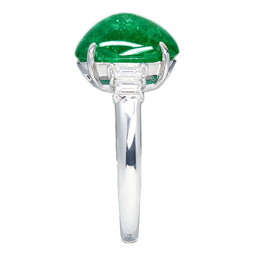 第265回抽選販売＞エメラルド（カボション） 5.5ct ダイヤモンド 0.4ct