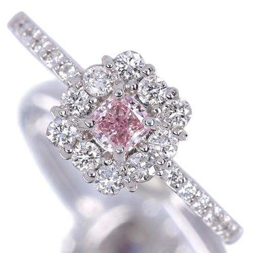 ピンクダイヤモンド 0.187ct/FPP/SI2 ダイヤモンド 0.35ct プラチナ