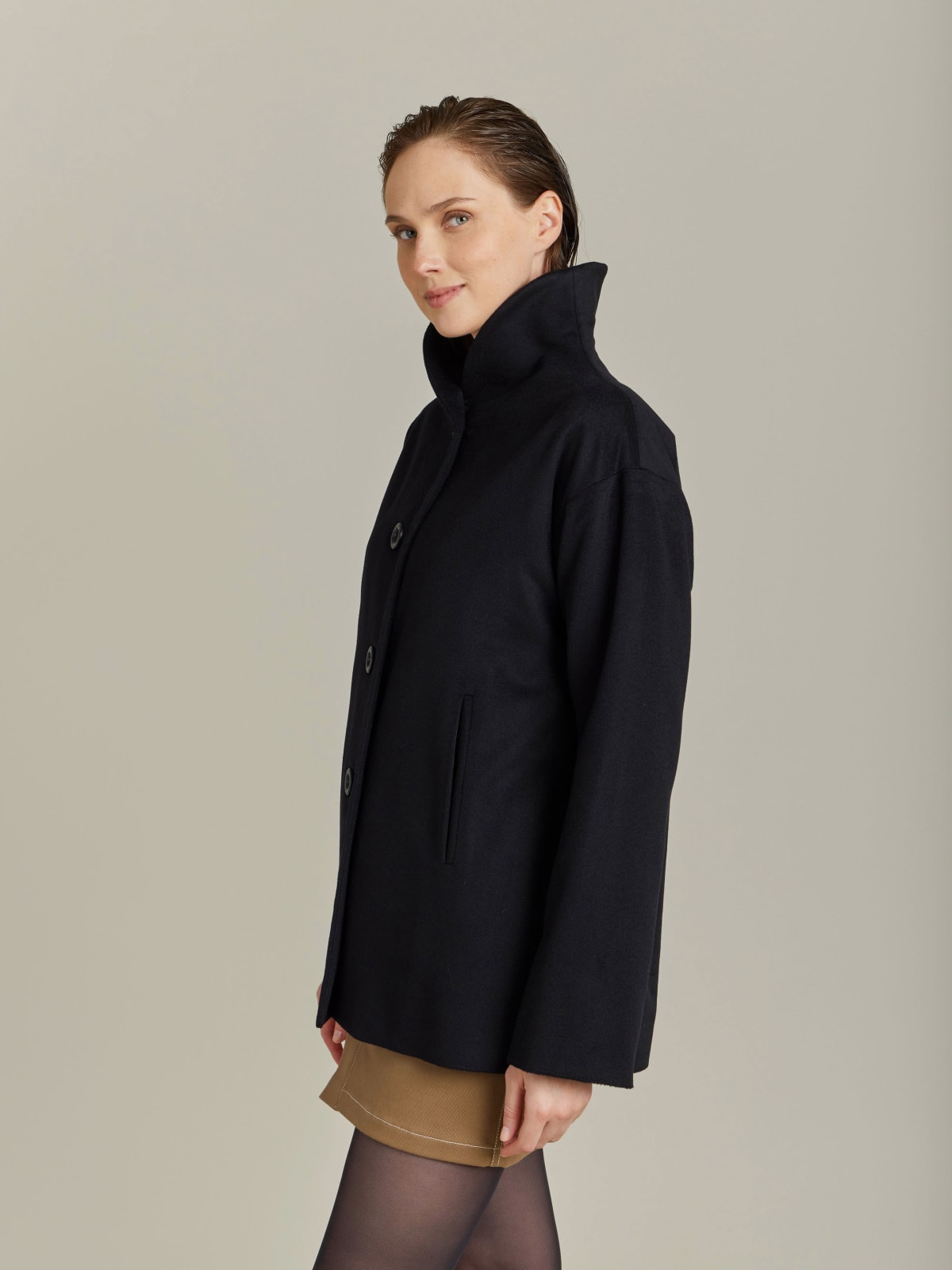 black cashmere jacket