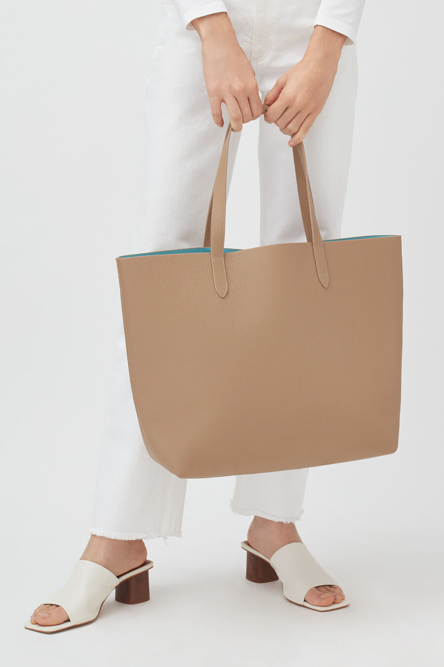 Classic Structured Leather Tote | Cuyana | Cuyana Revive