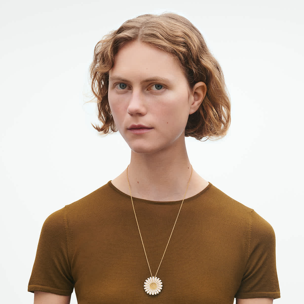 DAISY Brooch in sterling silver and 18kt gold