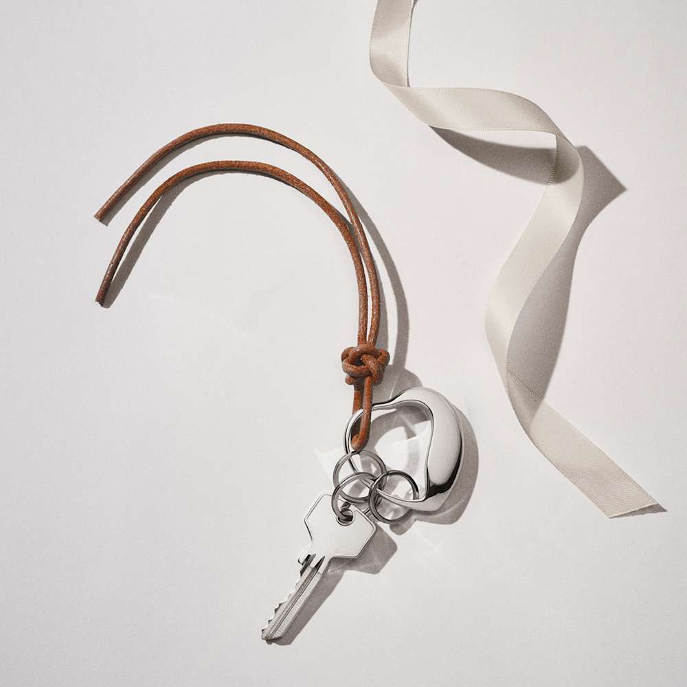 HEART Keyring in stainless steel