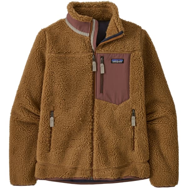 PATAGONIA W'S CLASSIC RETROX JACKET NEST BROWN W/DULSE MAUVE - Fleece
