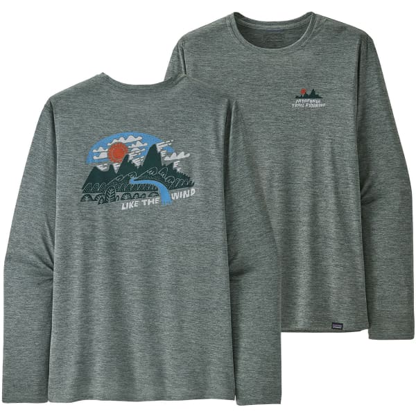 PATAGONIA M'S L/S CAP COOL DAILY GRAPHIC SHIRT - LANDS LIKE THE