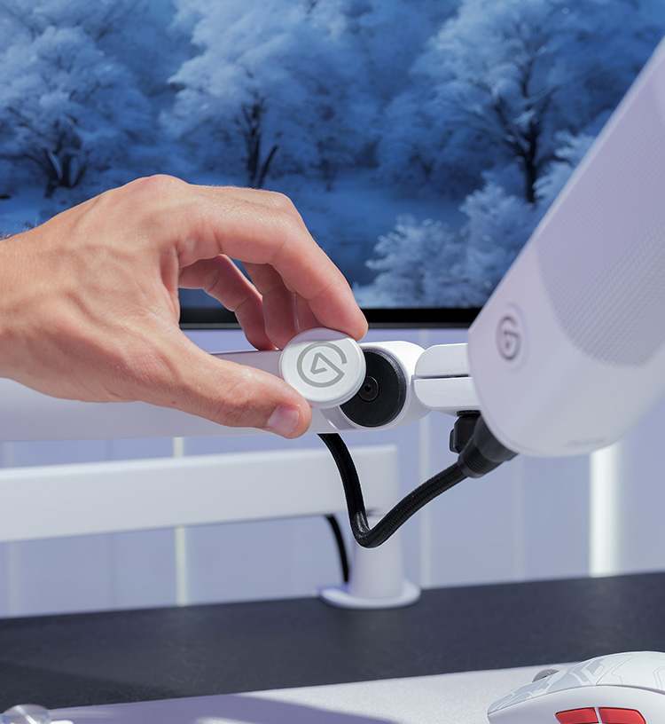 Wave Mic Arm Pro - White | Pro Mic Boom Arm Desks | Elgato