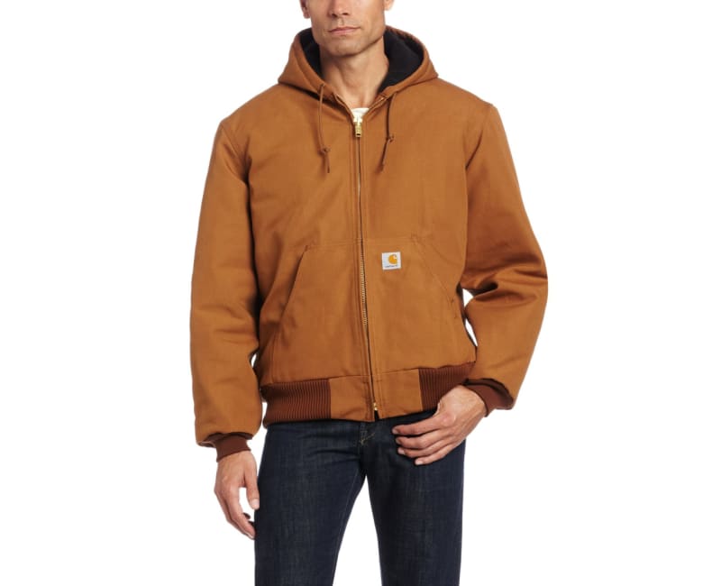 Carhartt J140 Flannel Lined Duck Jacket Brown - 3XL Tall
