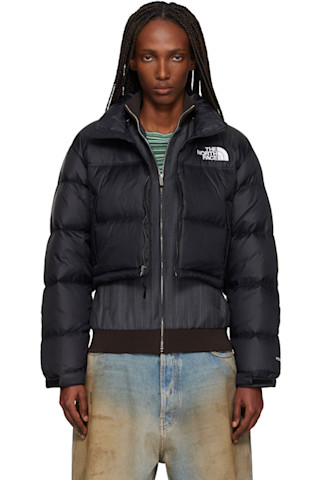 The North Face: ブラック ヌプシ ショート ダウンジャケット | SSENSE