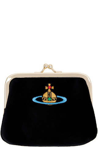 Black Frame Coin Pouch by Vivienne Westwood on Sale