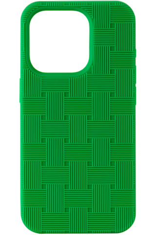 Bottega Venetaのグリーン Intreccio iPhone 15 Pro ケースがセール中