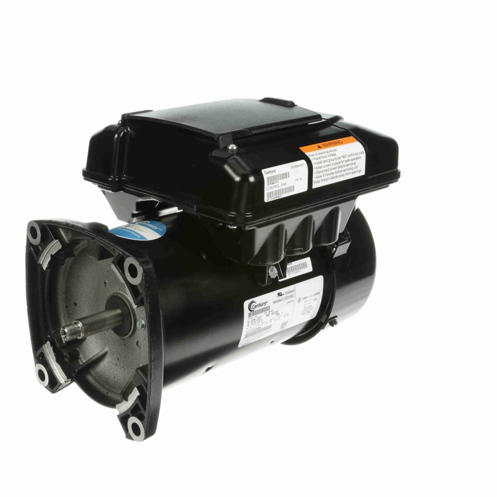 Century V-Green Square Flange Variable Speed 1.65 HP Motor |ECM16SQU