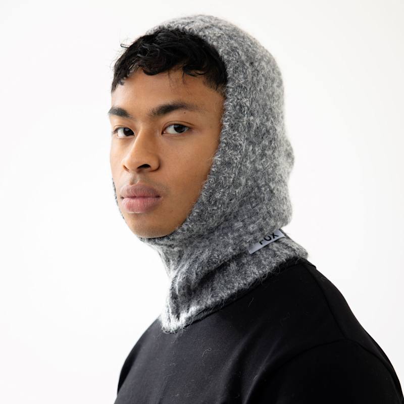 The Alpaca Balaclava Hood - Alpine Cloud Grey | Arctic Fox & Co