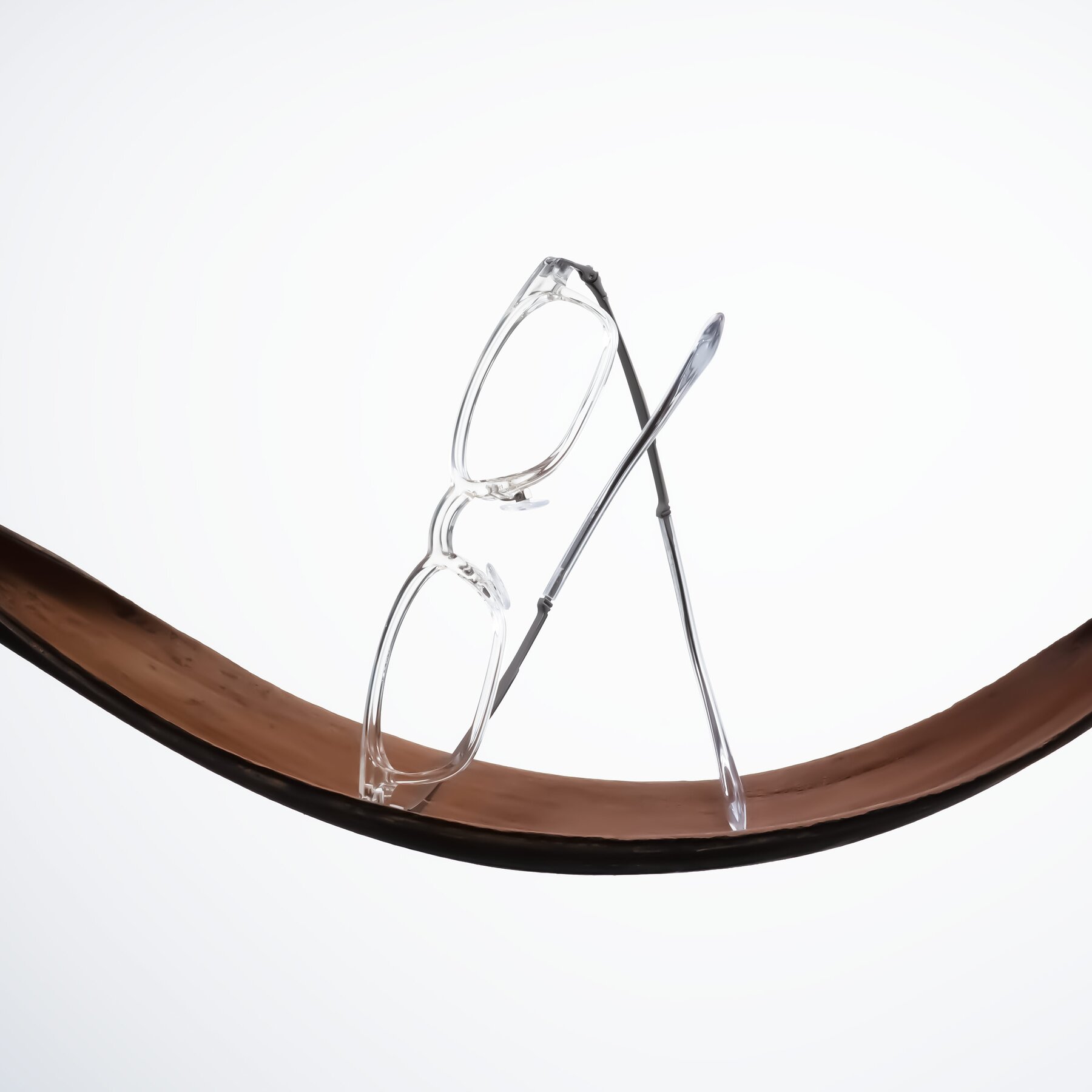 Clear/Silver Mixed Classic Square Eyeglasses - Tiwari