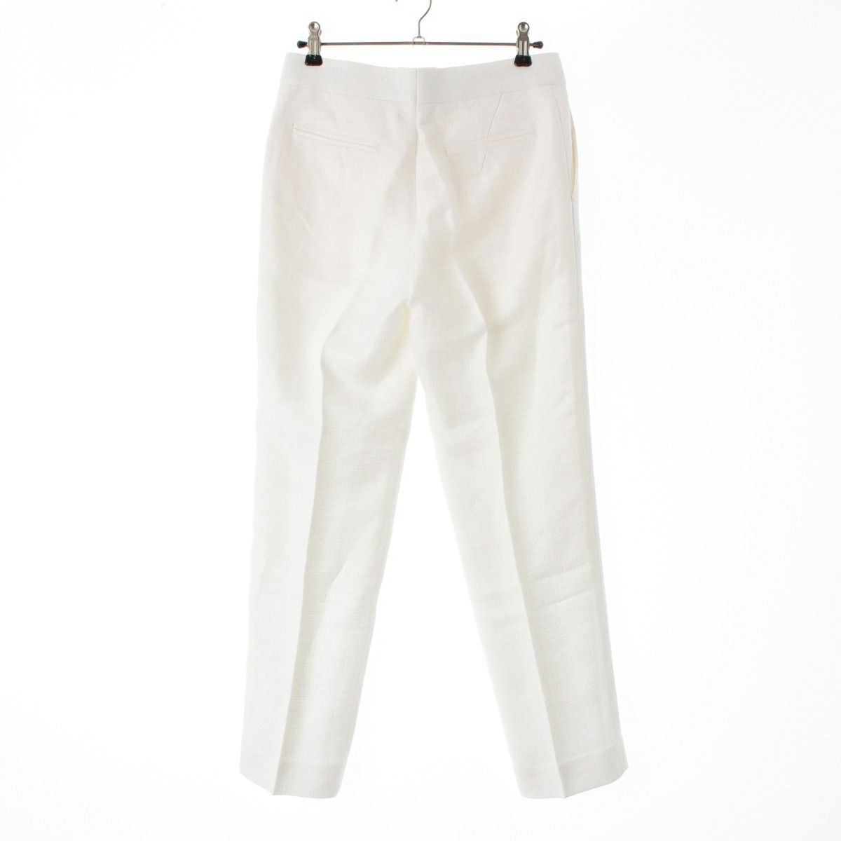 ドゥロワー 22SS リネン混 オットマン ベーシック パンツ スラックス