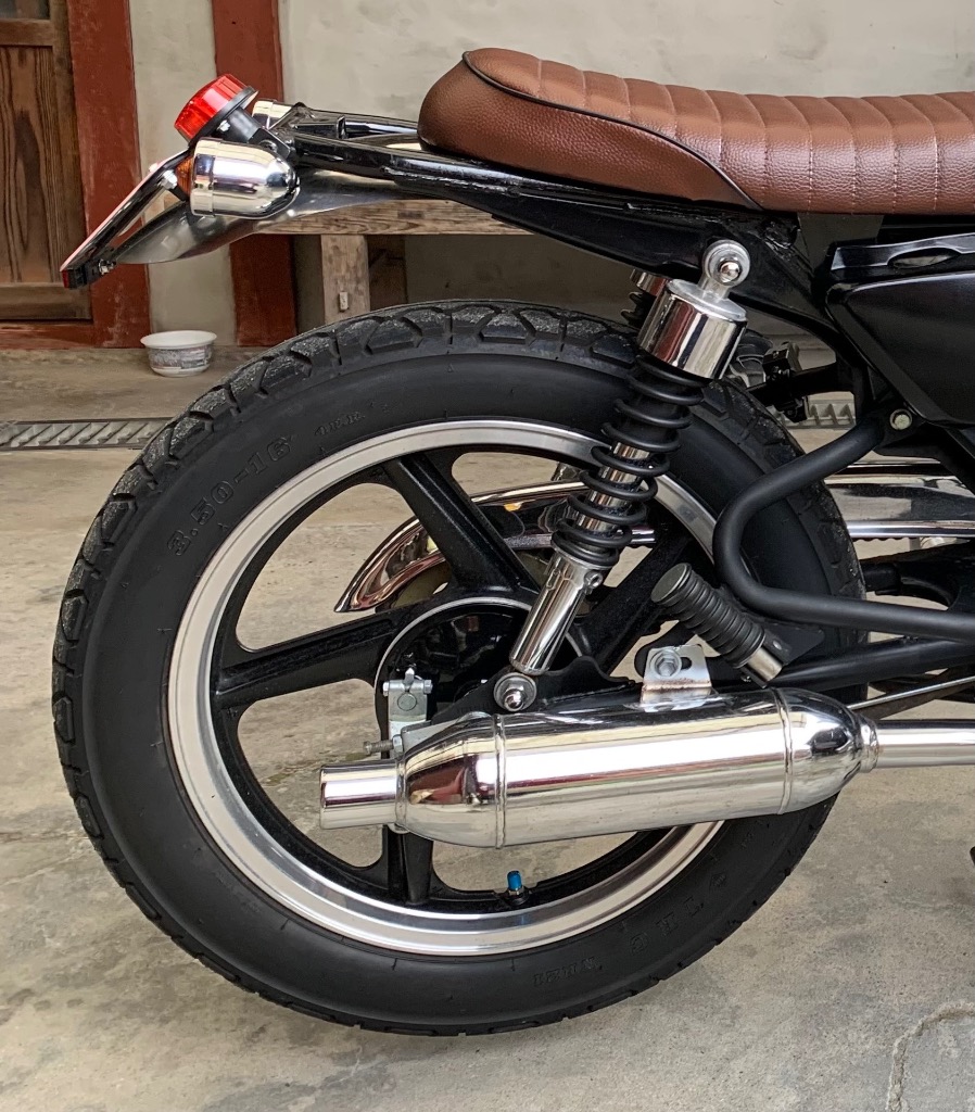 汎用 ショート リア フェンダー ステンレス SR400 CB400SS GN125 GN250