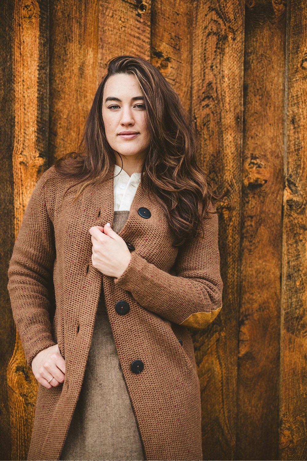 Campfire Duster Cardigan in Agate - Alpaca Sweater | Revivall Clothing