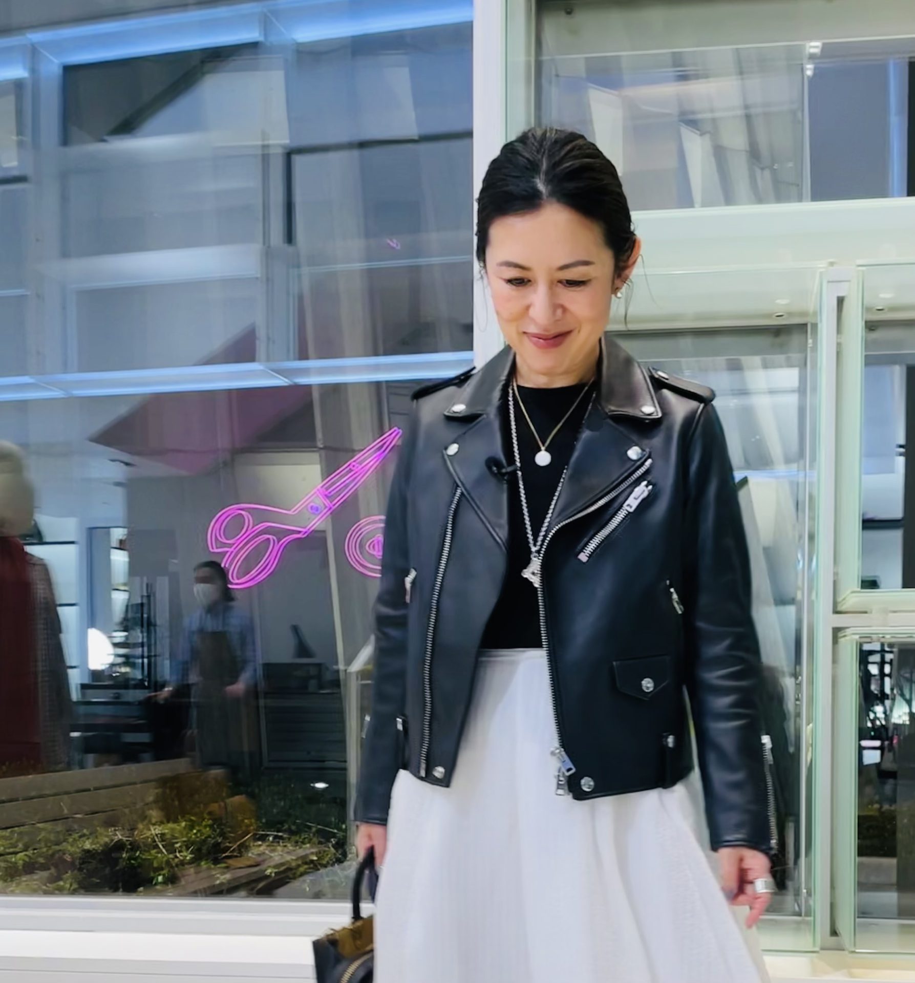 COACH表参道ストアで買った、 黒のレザーライダース｜大草直子の毎日