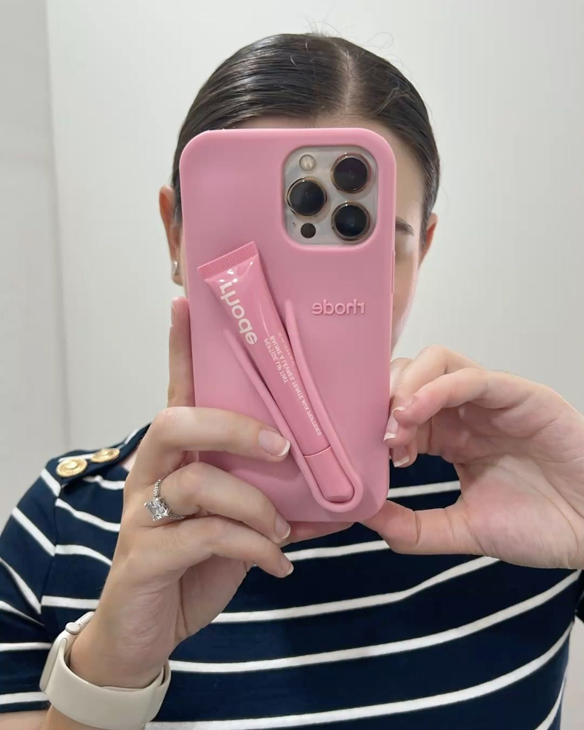Rhode Phone Case Ribbon with Lipgloss | iPhone Case | RHODE COVER