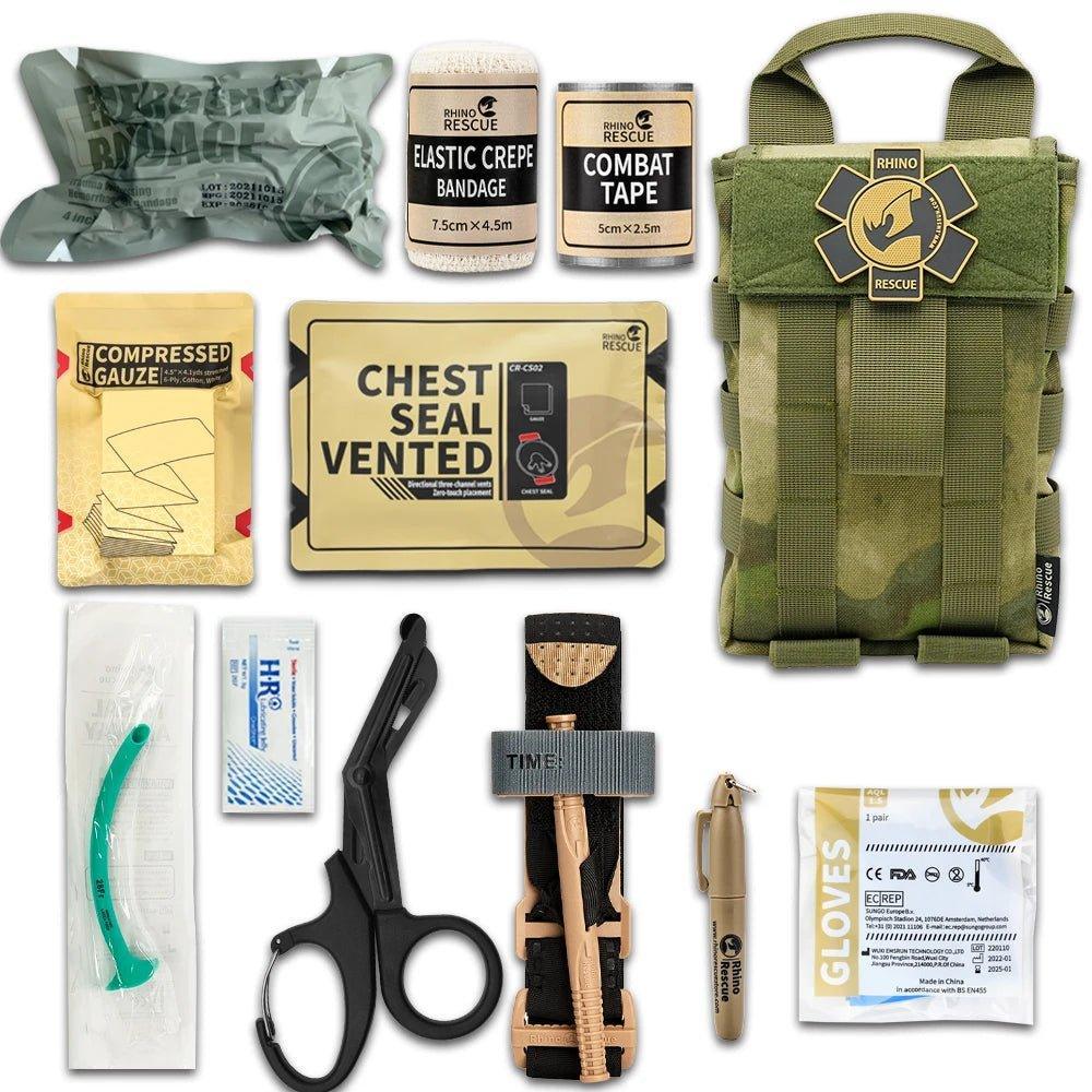 🩹 Rhino Rescue MOLLE QF-001 IFAK First Aid Kit | Tactical First