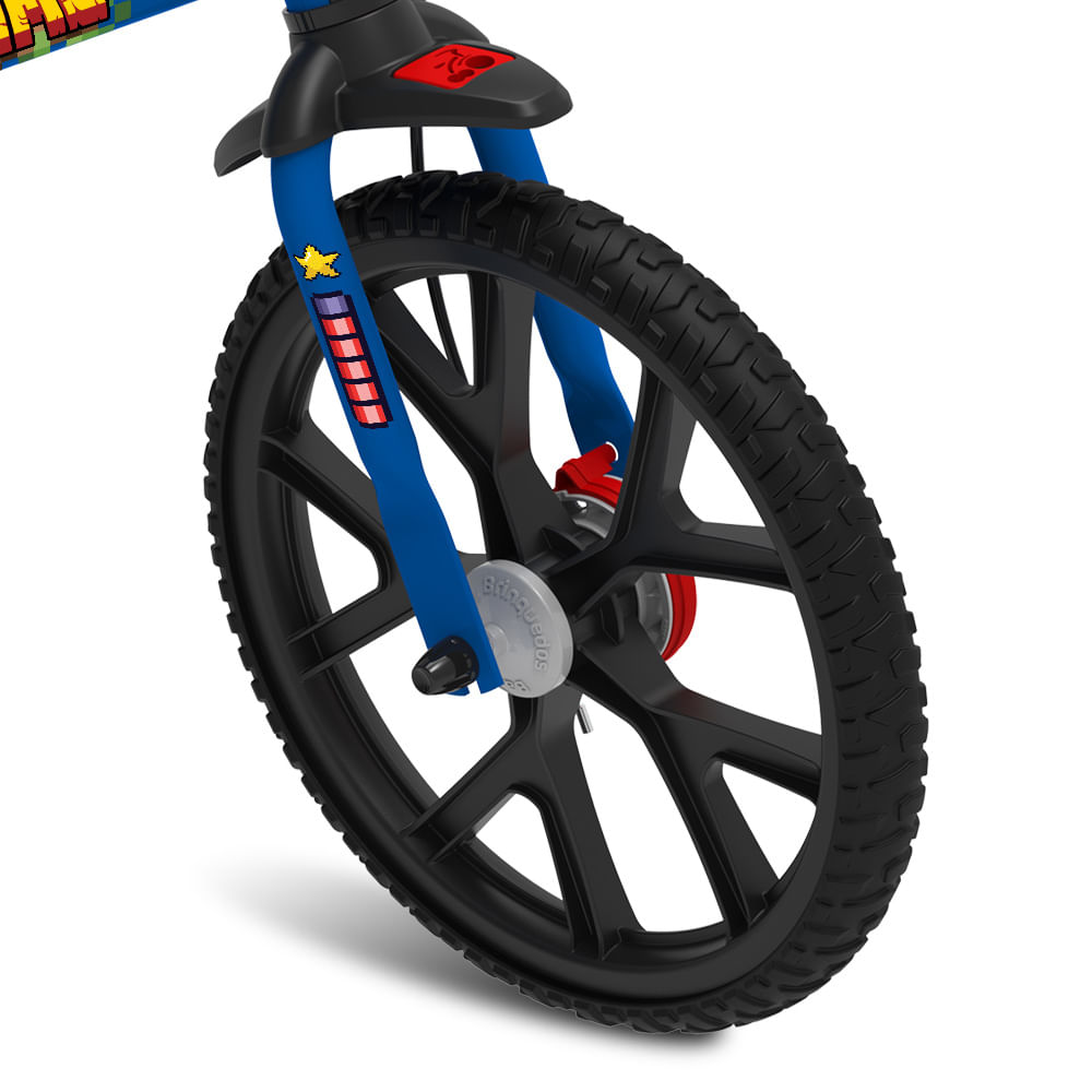 Confira Bicicleta - Aro 14 - Power Game - Bandeirante - Azul