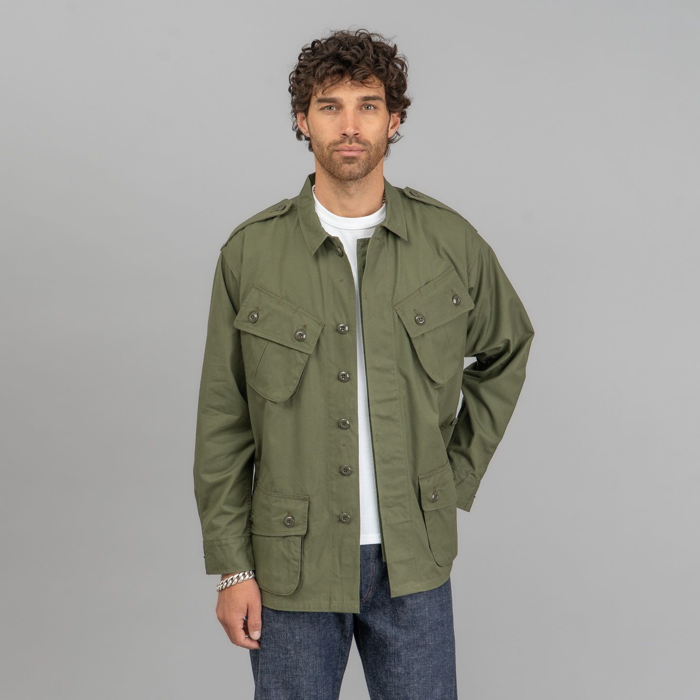 Olive Tropical Combat Coat - The Real McCoy's | R&H