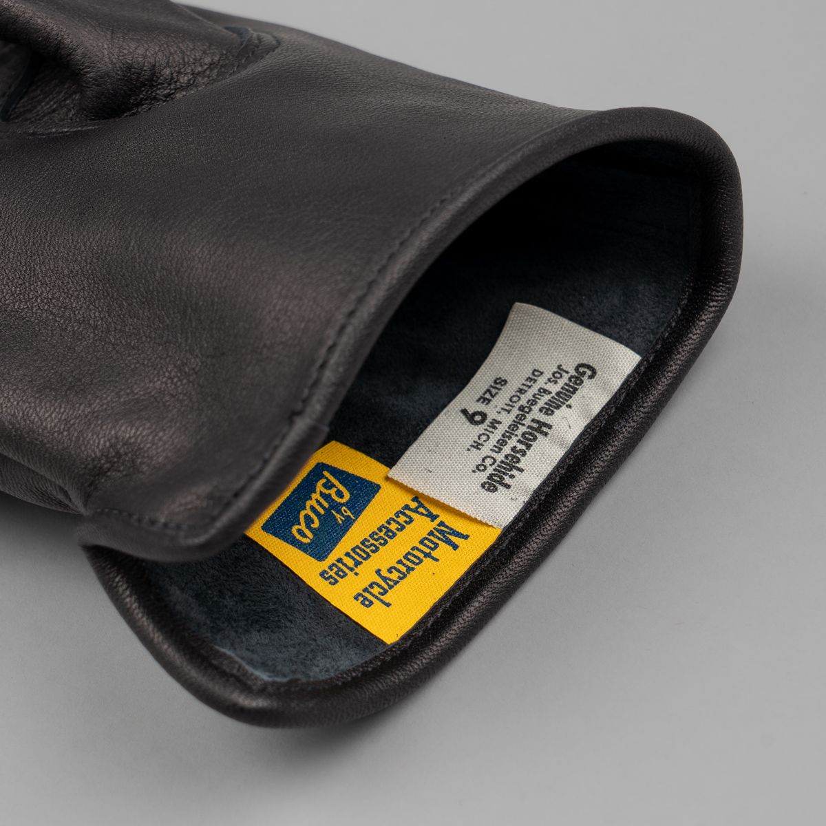 The Real McCoy's Buco Horsehide Motorcycle gloves - Black