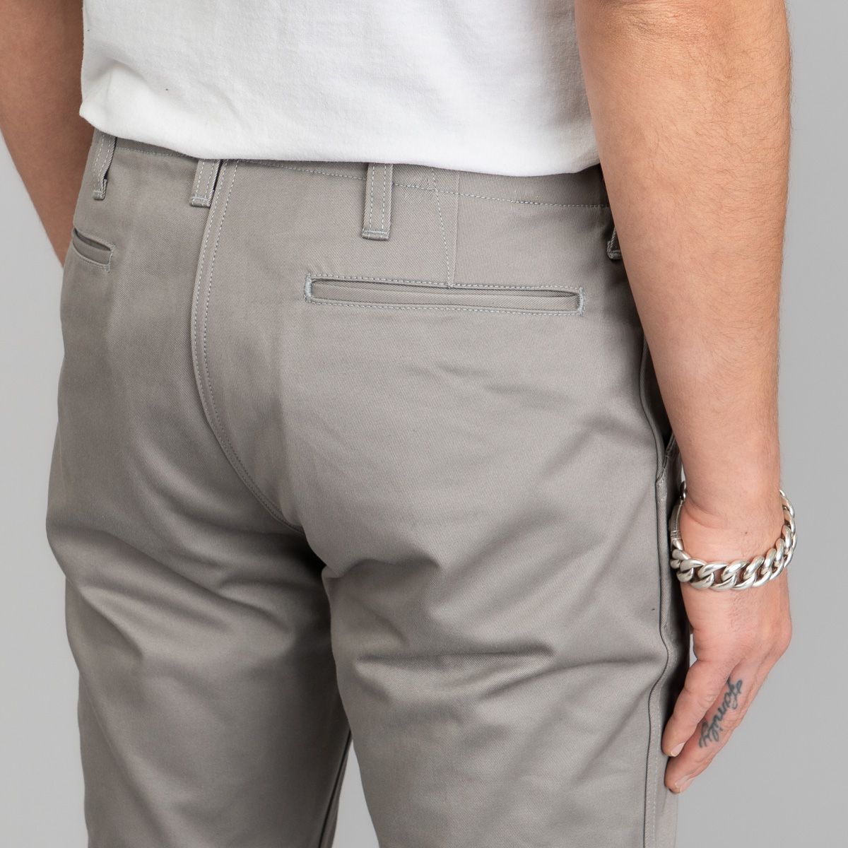 The Real McCoy's Blue Seal Chinos - Mid Grey