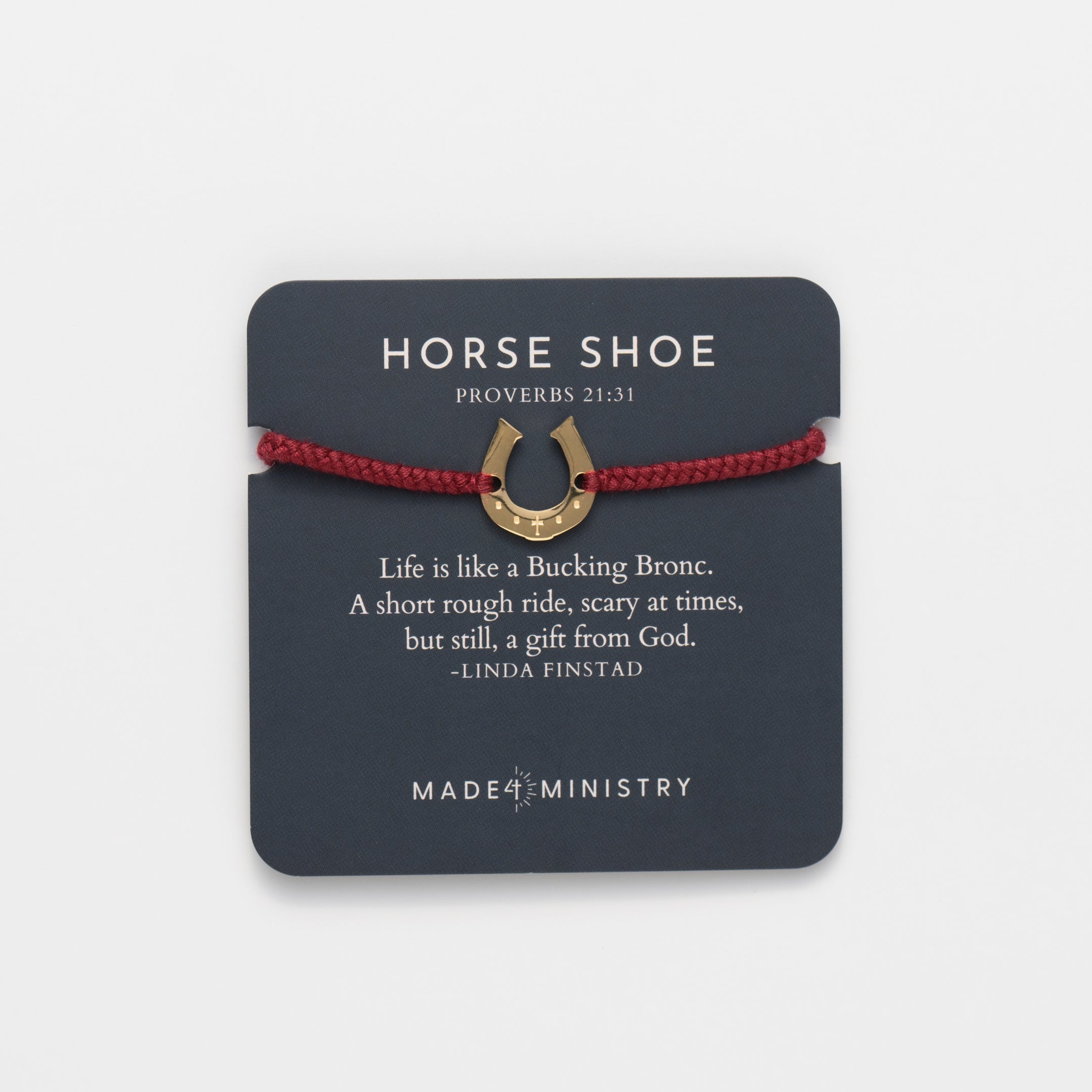 Limited Edition Horseshoe Cord Bracelet | Rizen Jewelry