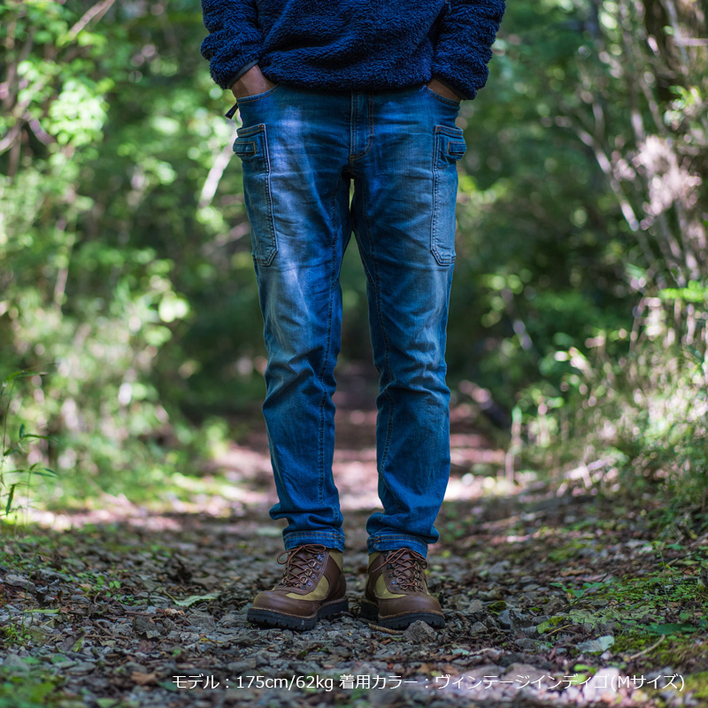 GRIP SWANY STRETCH DENIM PANTS ROOT CO. Collaboration Model