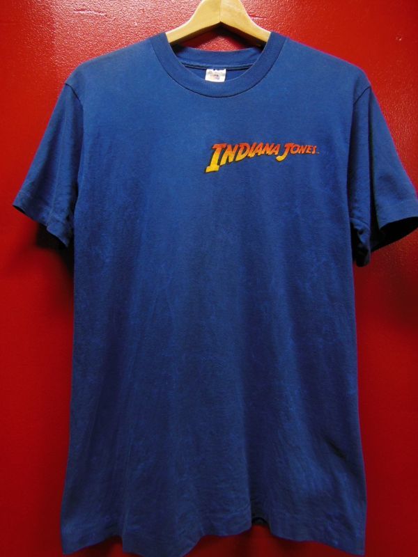80S90S US古着 ビンテージ インディージョーンズ ネズミ総柄プリント T