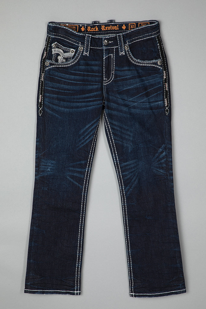 Leon Bootcut Jeans | Dark Wash | Rock Revival