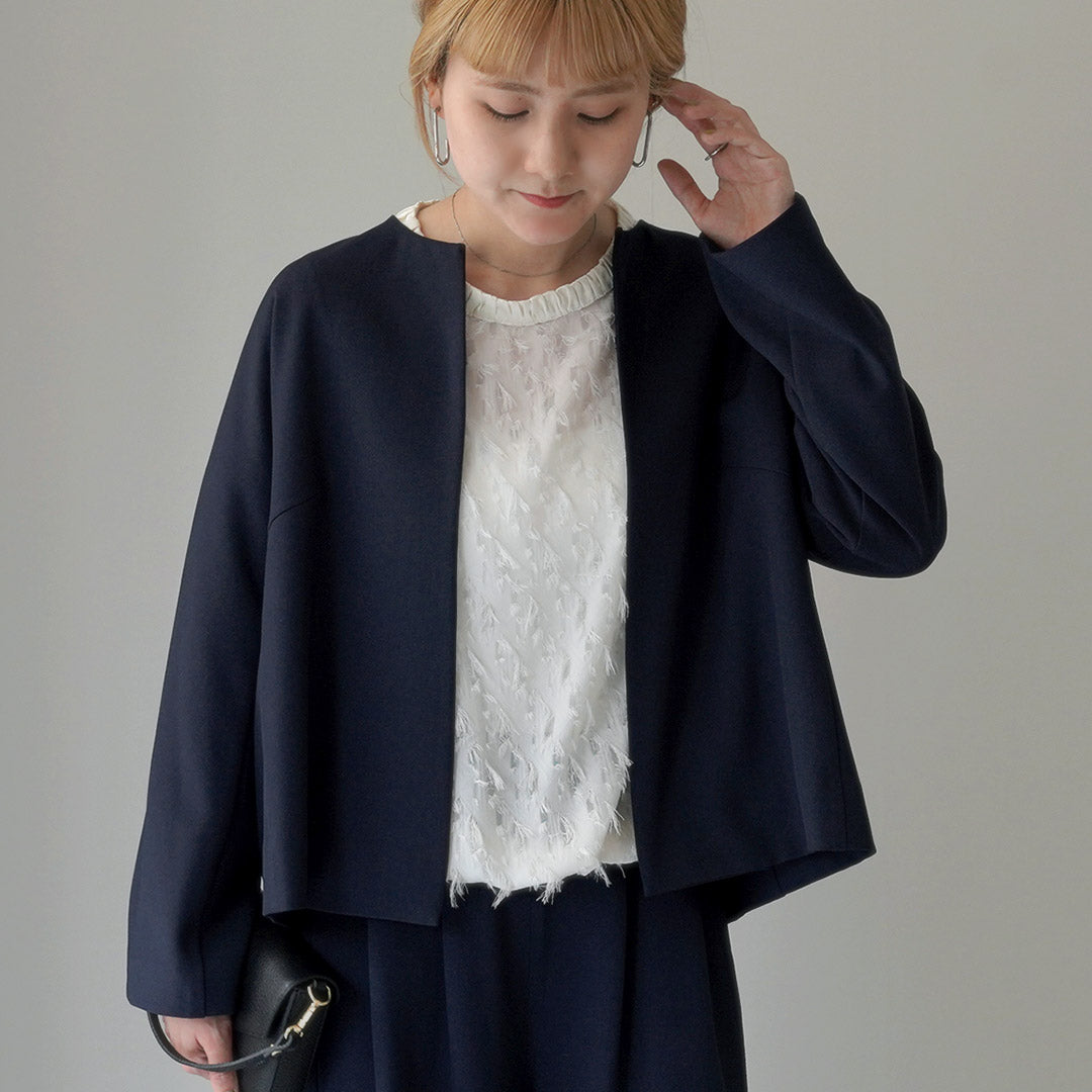 WHYTO.（ホワイト） ノーカラージャケット｜ROCOCO ONLINE STORE