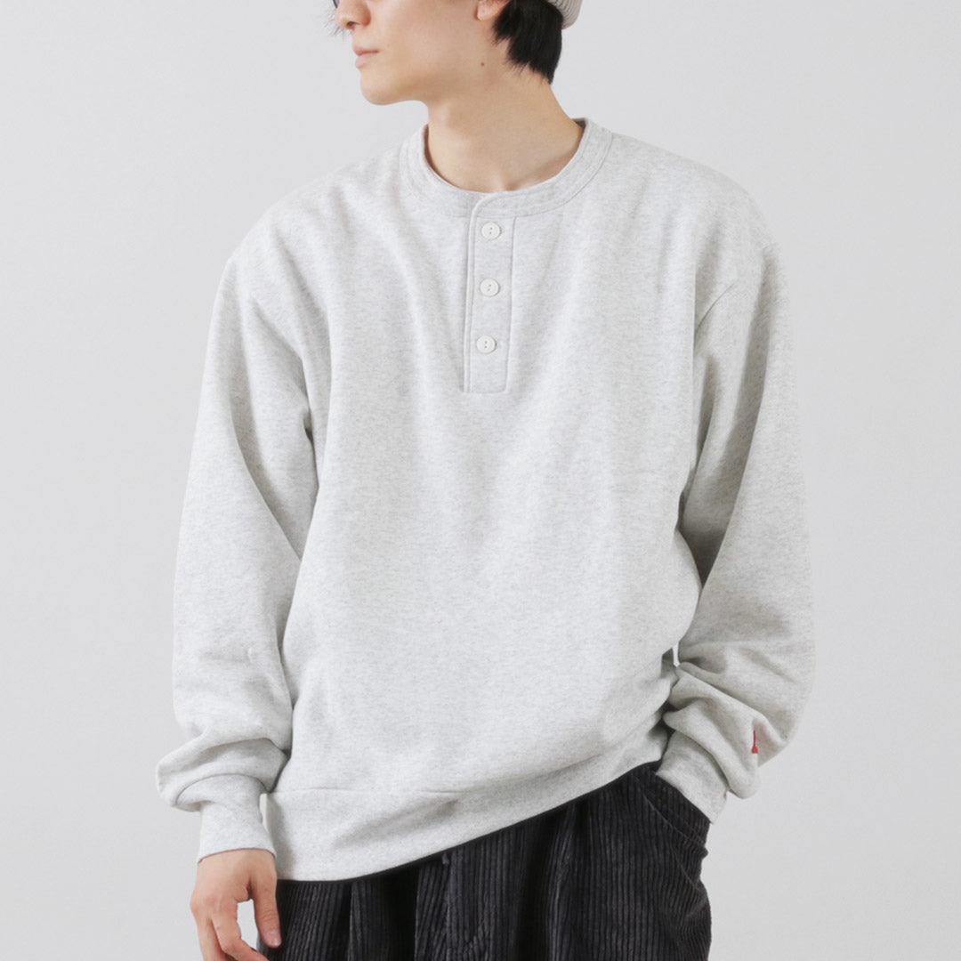 HEALTHKNIT（ヘルスニット） クラシックスウェット ヘンリーネック