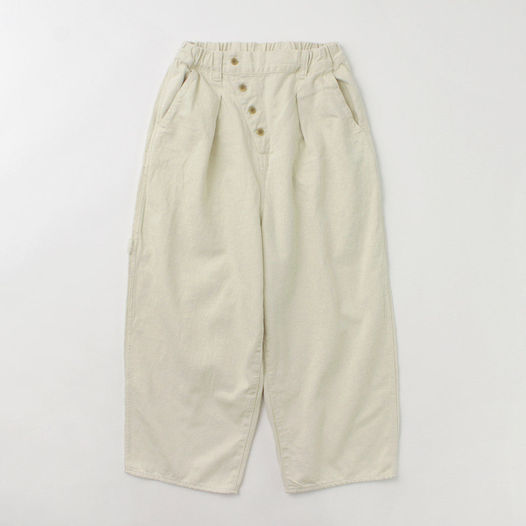 30％OFF】TUMUGU（ツムグ） 9.5oz コットンリネン デニム ワイド