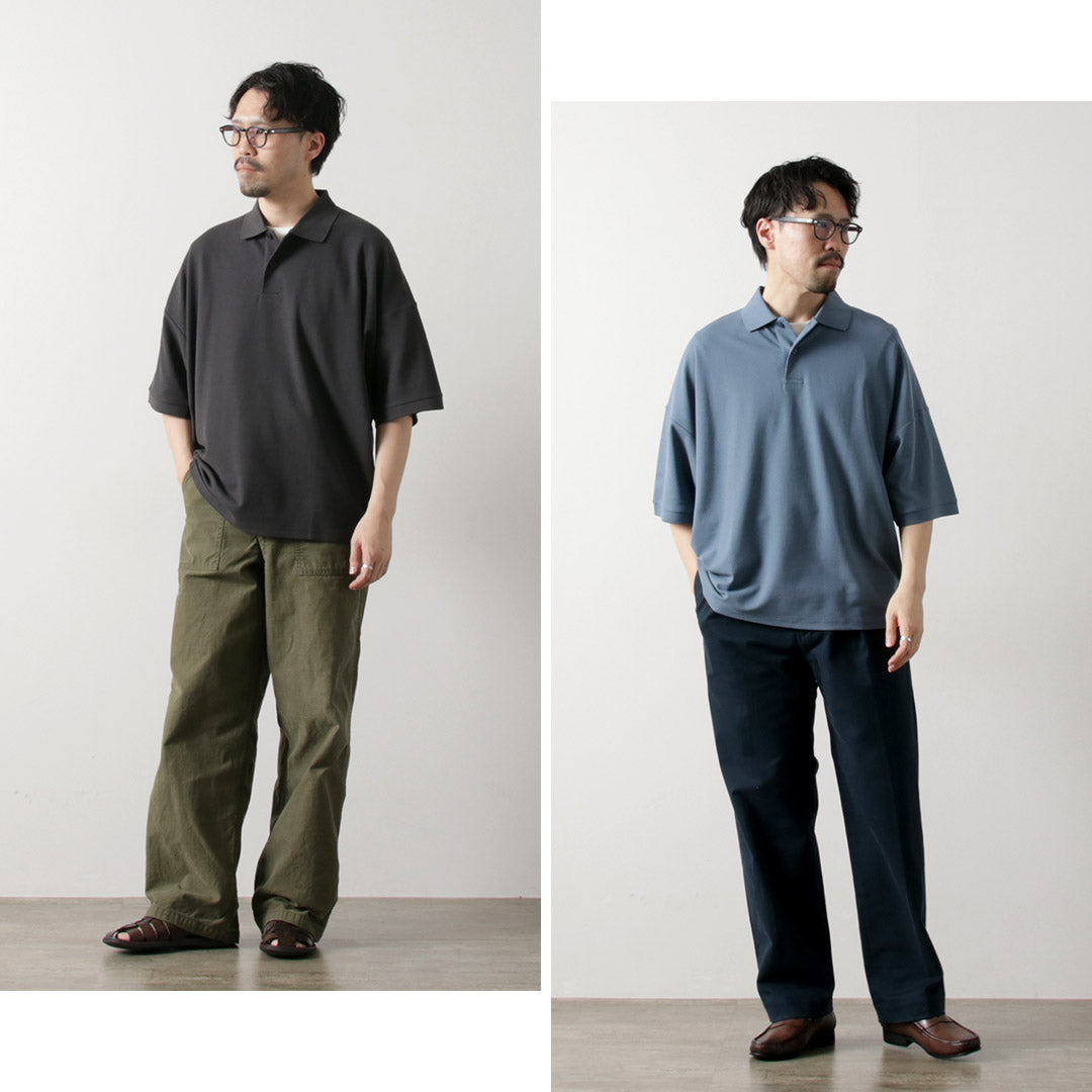 HANDVAERK（ハンドバーク） 鹿の子 ショートスリーブ テーパード