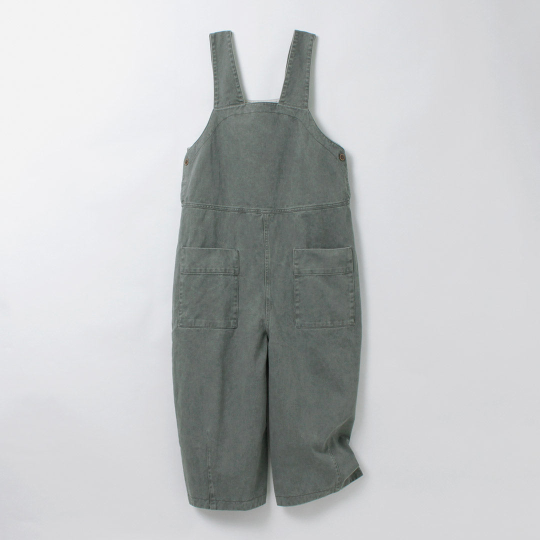 TUMUGU（ツムグ） ピグメント コットンツイル 2WAY サロペット