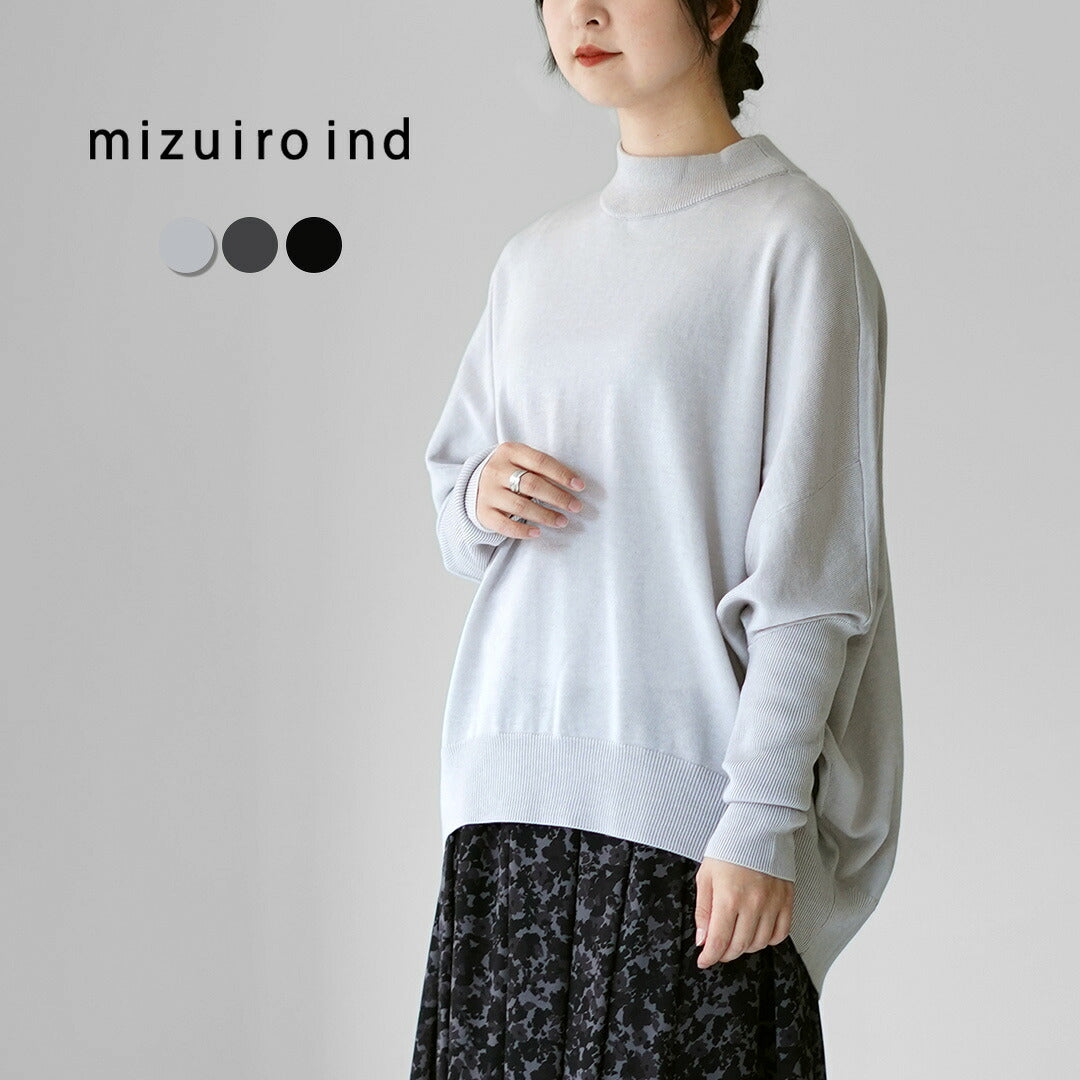 mizuiro ind（ミズイロインド） コクーン リブスリーブ プルオーバー