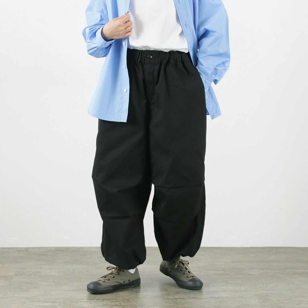 50％OFF】HARVESTY（ハーベスティ） オーバーパンツ 60/2ギャバ