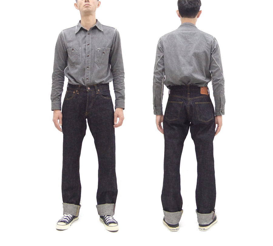 Samurai Jeans S5100VX Men's Casual Slimmer Straight Fit 17 oz