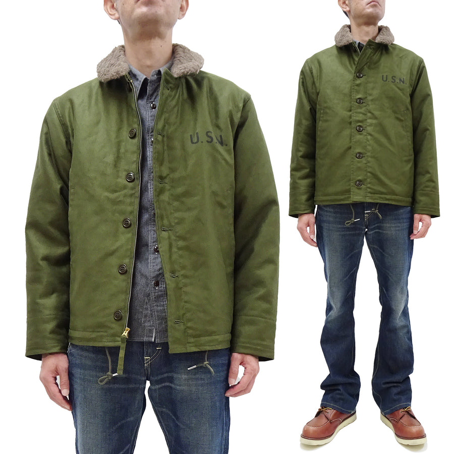 TOYS McCOY Jacket Men's Reproduction of US Navy N-1 Deck Jacket N1
